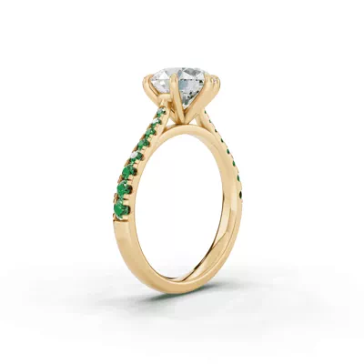 Tradition Cathedral Tsavorite Engagement Ring (0.35 ct. tw.)