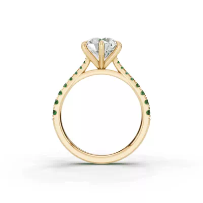 Tradition Cathedral Tsavorite Engagement Ring (0.35 ct. tw.)