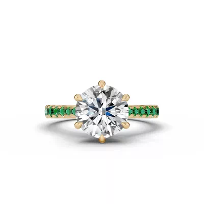 Tradition Cathedral Tsavorite Engagement Ring (0.35 ct. tw.)