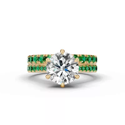 Tradition Cathedral Tsavorite Engagement Ring (0.35 ct. tw.)