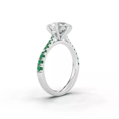 Tradition Cathedral Tsavorite Engagement Ring (0.35 ct. tw.)