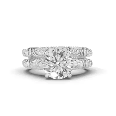 Verdess Nature-Inspired Solitaire Engagement Ring
