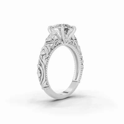 Verdess Nature-Inspired Solitaire Engagement Ring