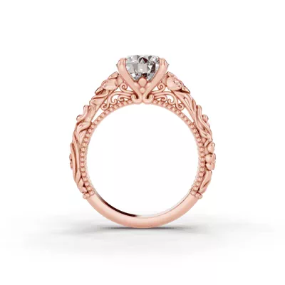 Verdess Nature-Inspired Solitaire Engagement Ring