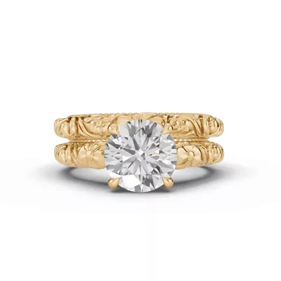 Verdess Nature-Inspired Solitaire Engagement Ring