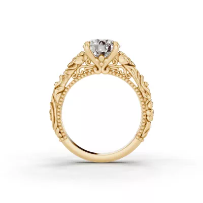 Verdess Nature-Inspired Solitaire Engagement Ring
