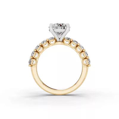 Sculpted Heart Diamond Engagement Ring (.90 ct. tw.)