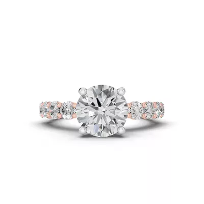 Sculpted Heart Diamond Engagement Ring (.90 ct. tw.)