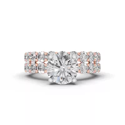Sculpted Heart Diamond Engagement Ring (.90 ct. tw.)