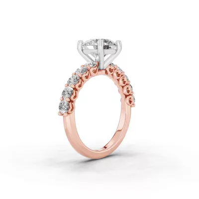 Sculpted Heart Diamond Engagement Ring (.90 ct. tw.)