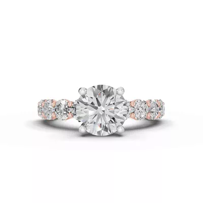 Sculpted Heart Diamond Engagement Ring (1.50 ct. tw.)