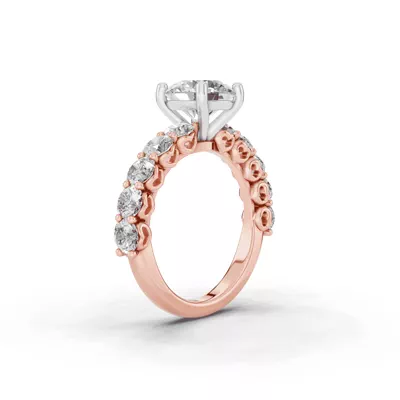 Sculpted Heart Diamond Engagement Ring (1.50 ct. tw.)