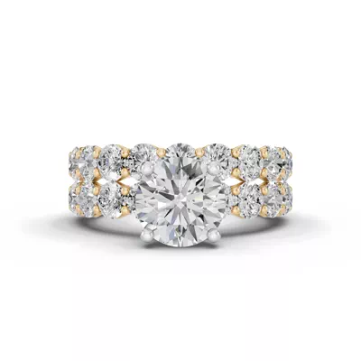 Sculpted Heart Diamond Engagement Ring (1.50 ct. tw.)