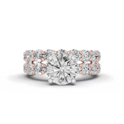 Sculpted Heart Diamond Engagement Ring (1.50 ct. tw.)