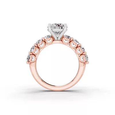 Sculpted Heart Diamond Engagement Ring (1.75 ct. tw.)