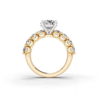 Sculpted Heart Diamond Engagement Ring (1.75 ct. tw.)