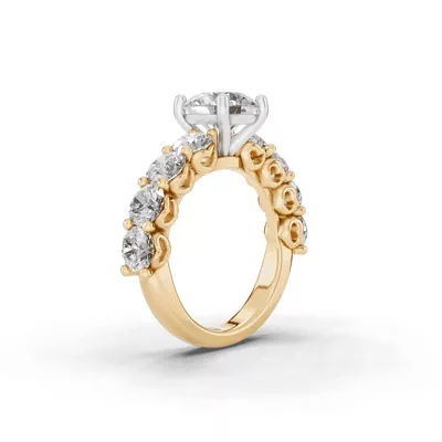Sculpted Heart Diamond Engagement Ring (2.40 ct. tw.)