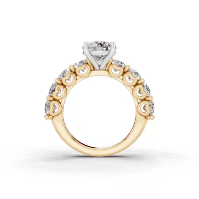 Sculpted Heart Diamond Engagement Ring (2.40 ct. tw.)