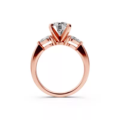 Madison Three-Stone Pear Engagement Ring