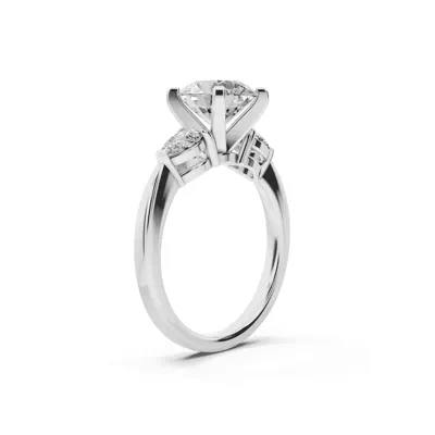 Madison Three-Stone Pear Engagement Ring