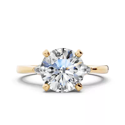 Madison Three-Stone Pear Engagement Ring (.10 ct. tw.)