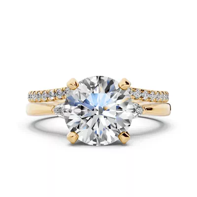 Madison Three-Stone Pear Engagement Ring (.10 ct. tw.)