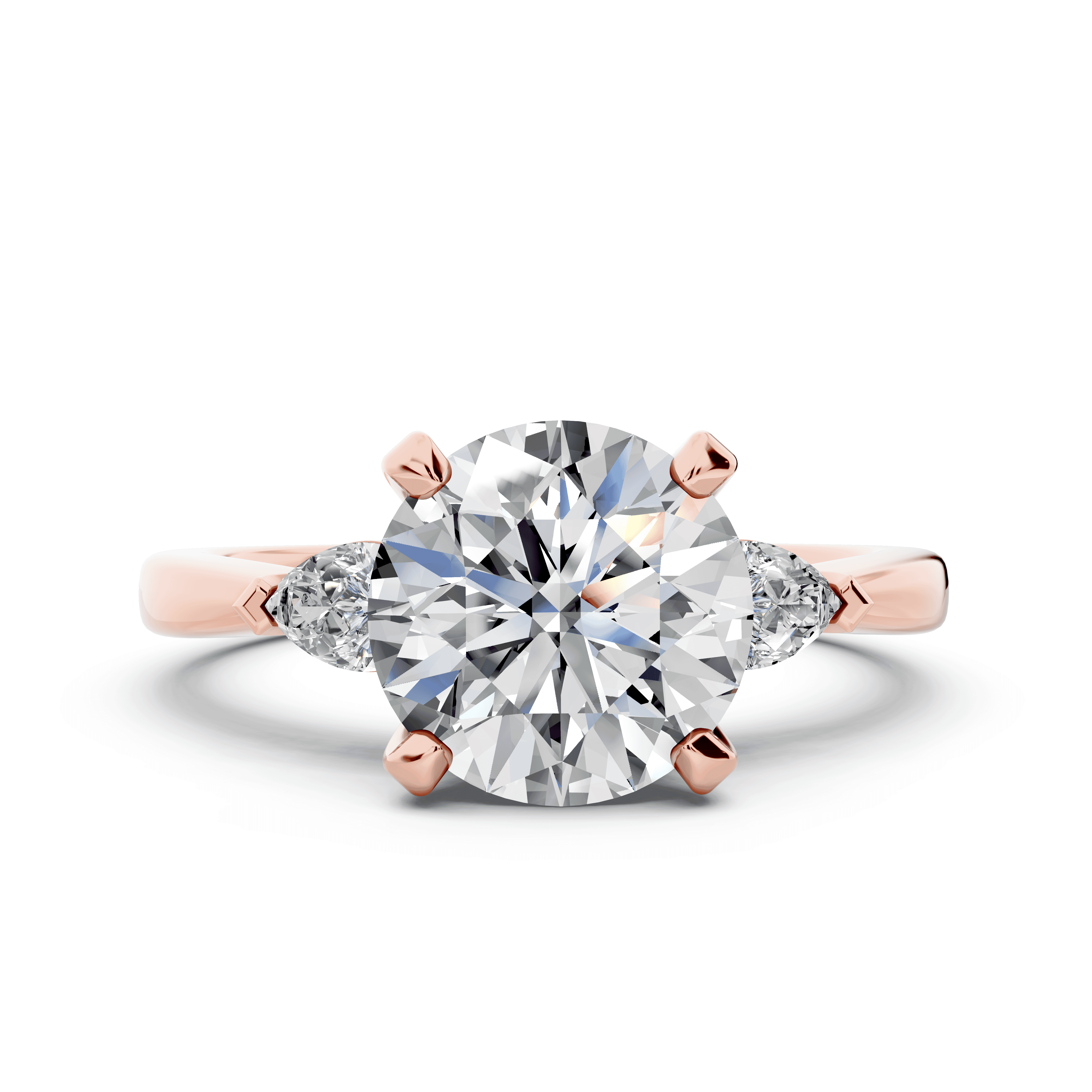 Madison Three-Stone Pear Engagement Ring (.25 ct. tw.)