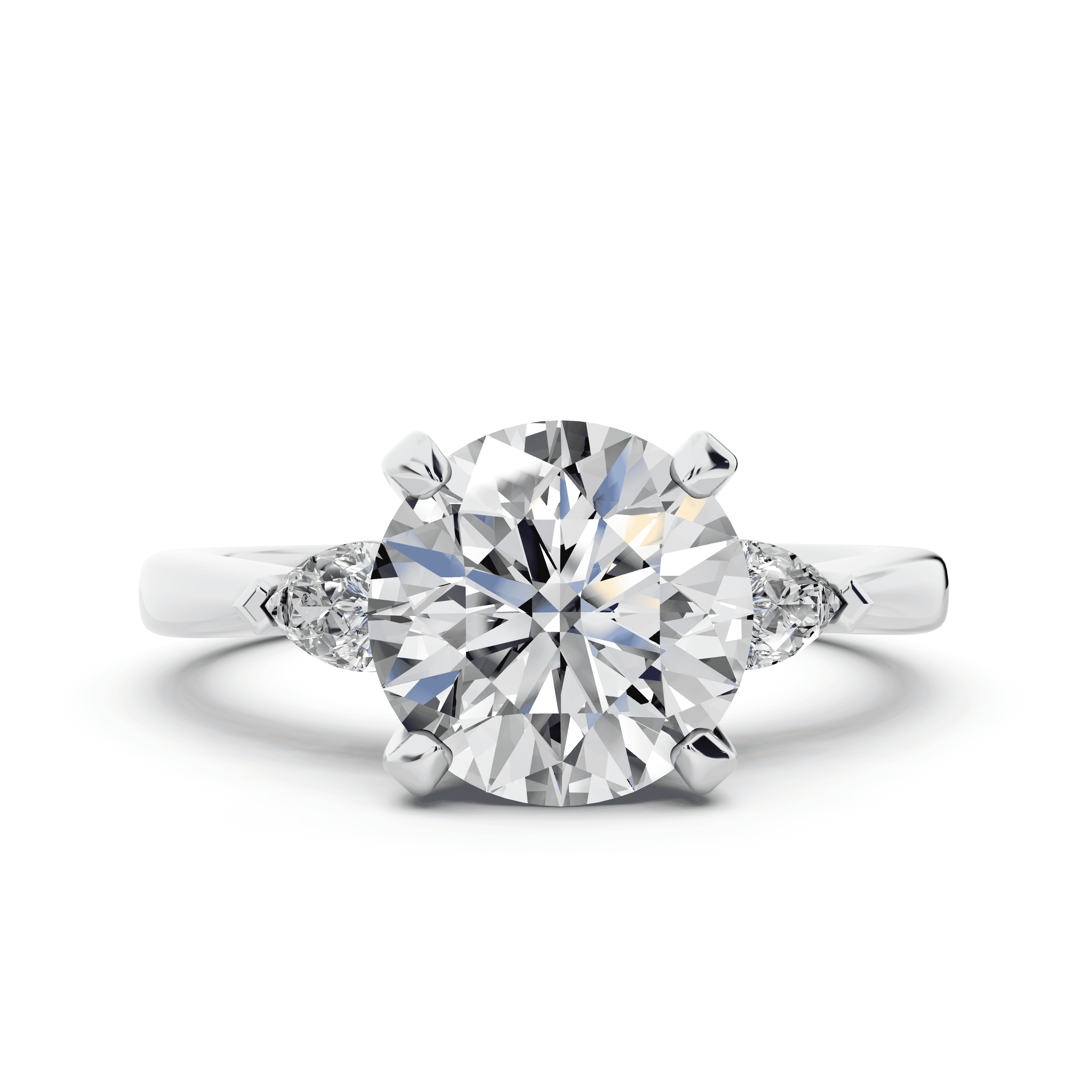 Madison Three-Stone Pear Engagement Ring (.25 ct. tw.)