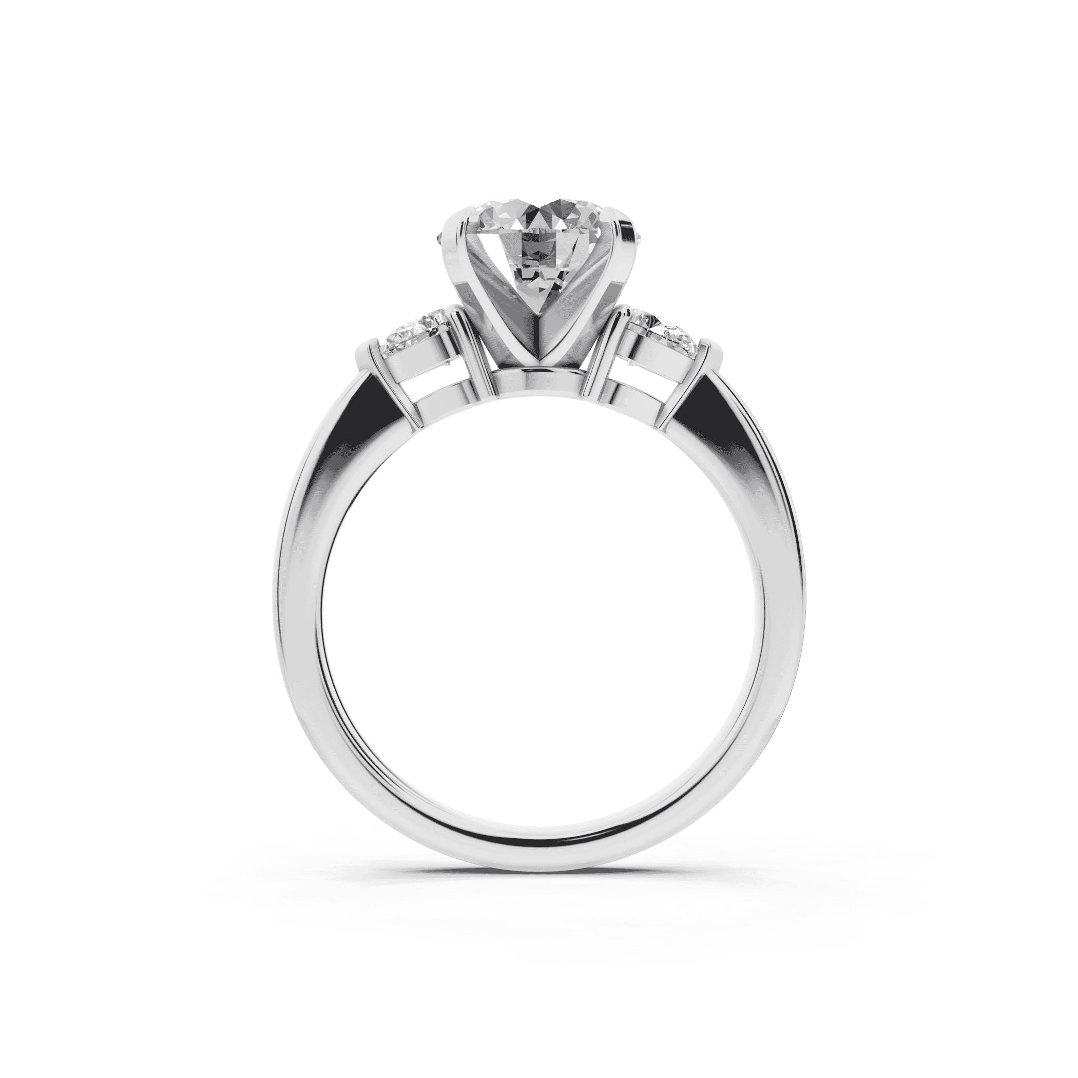 Madison Three-Stone Pear Engagement Ring (.25 ct. tw.)