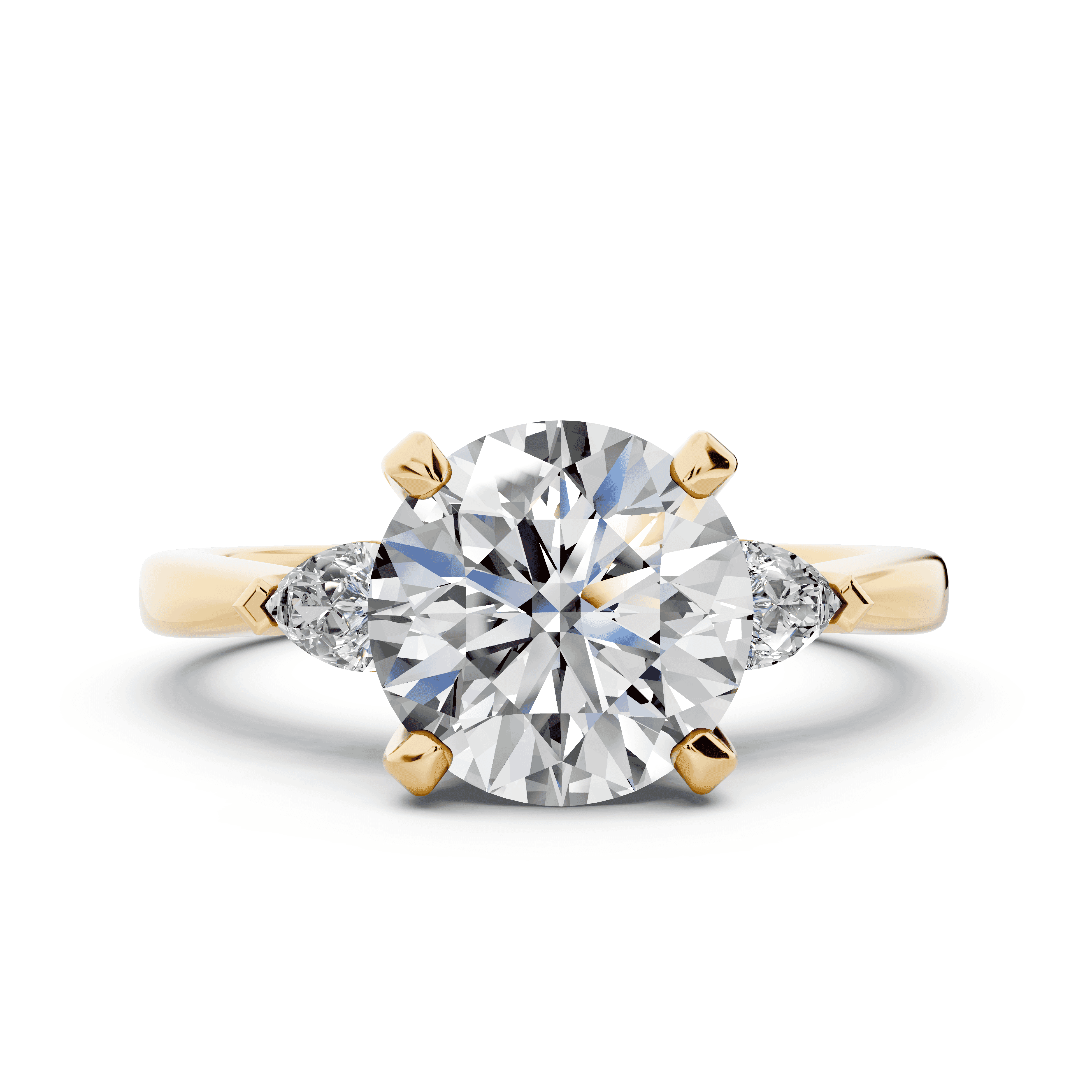 Madison Three-Stone Pear Engagement Ring (.25 ct. tw.)