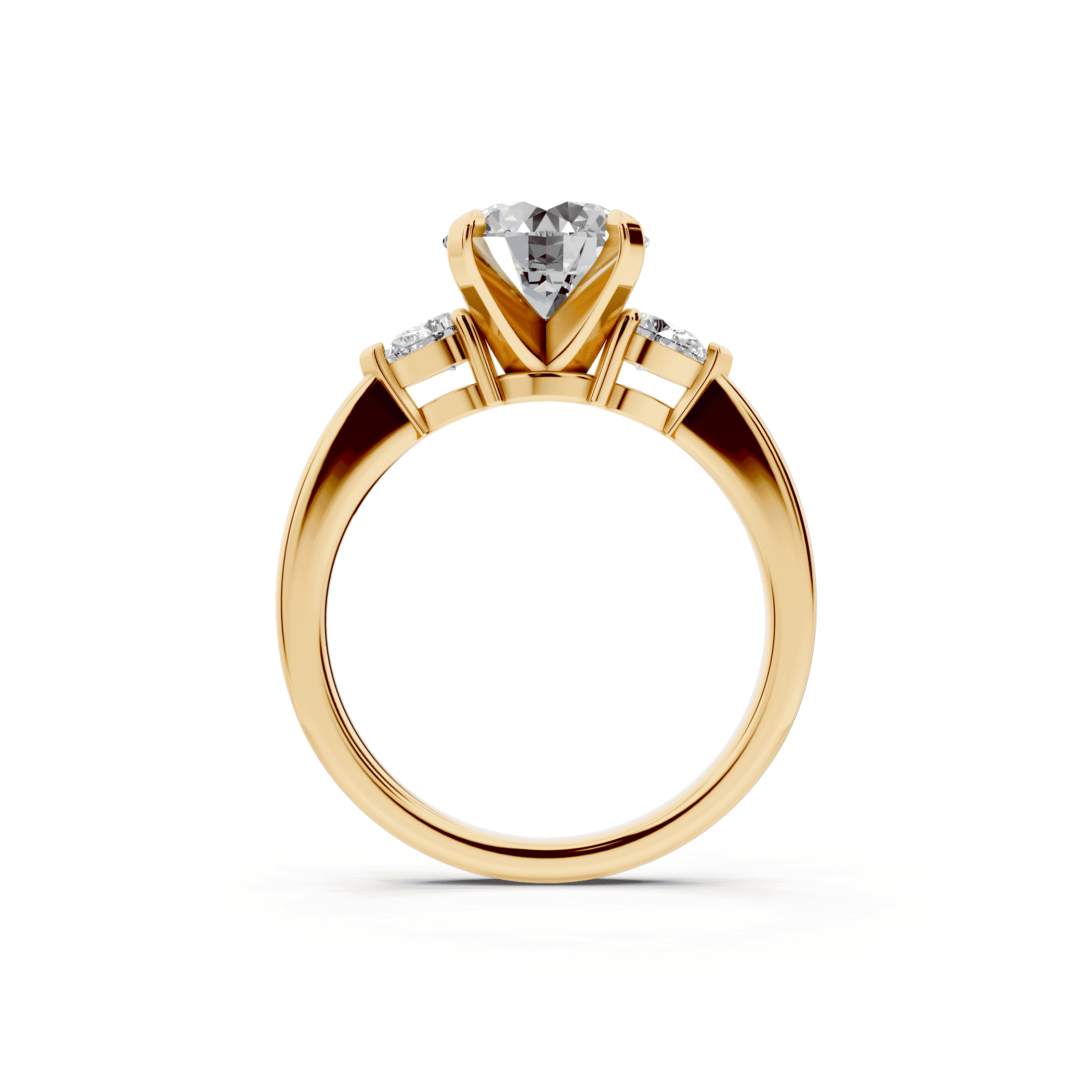 Madison Three-Stone Pear Engagement Ring (.25 ct. tw.)