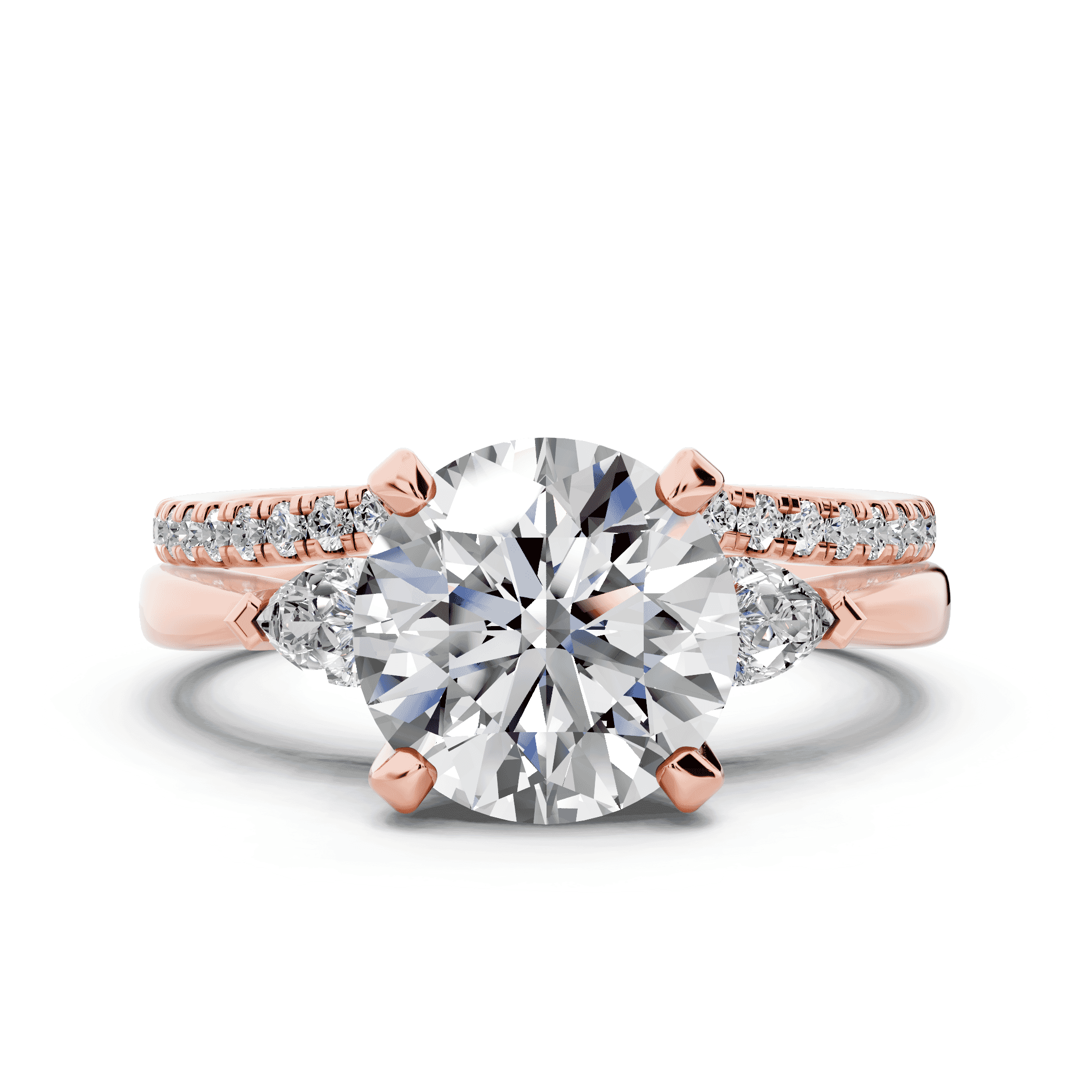 Madison Three-Stone Pear Engagement Ring (.25 ct. tw.)