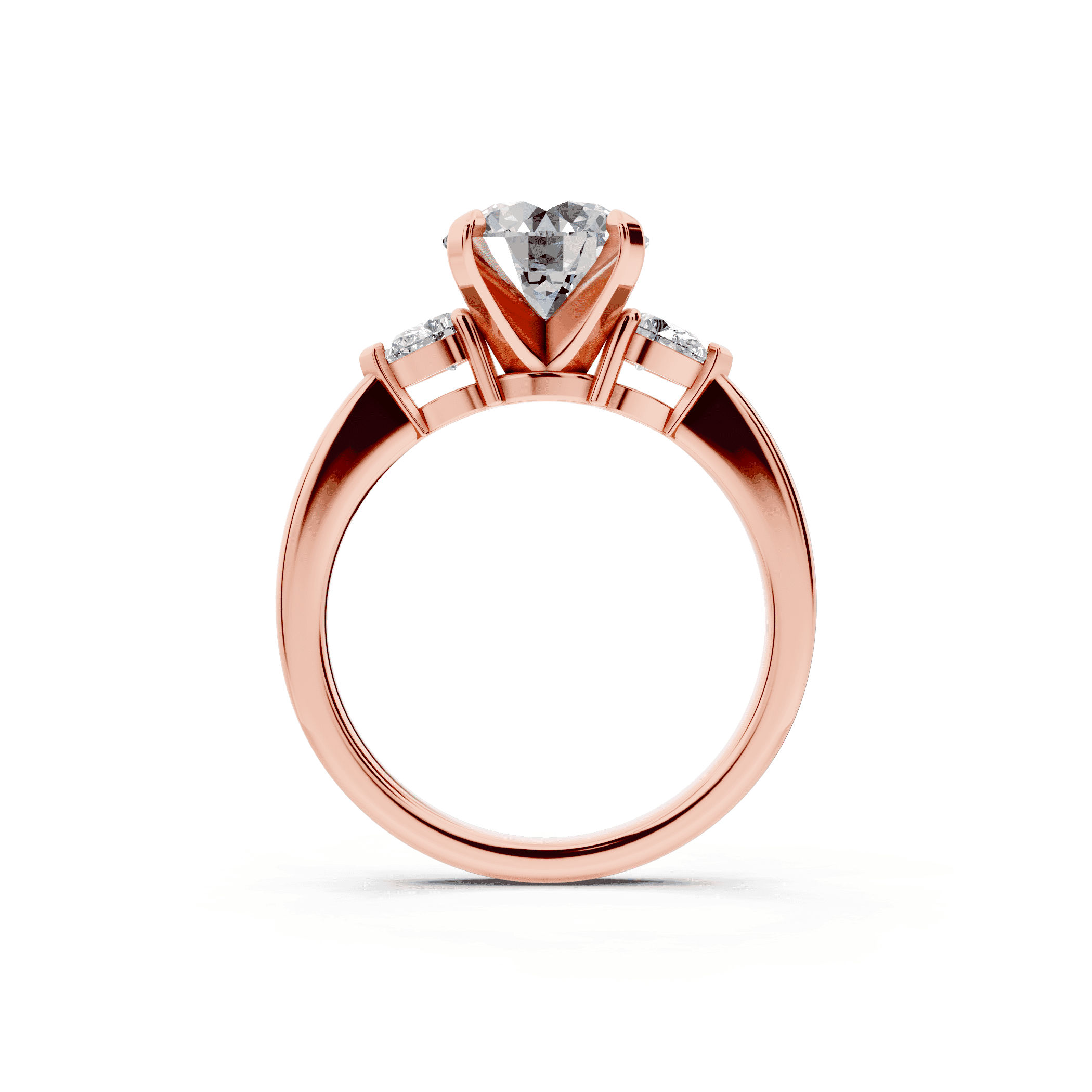 Madison Three-Stone Pear Engagement Ring (.25 ct. tw.)