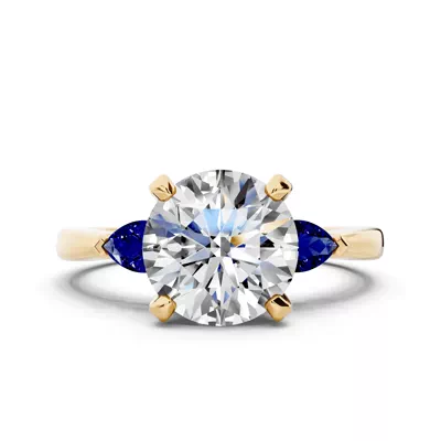 Madison Sapphire Three-Stone Pear Engagement Ring (0.25 ct. tw.)