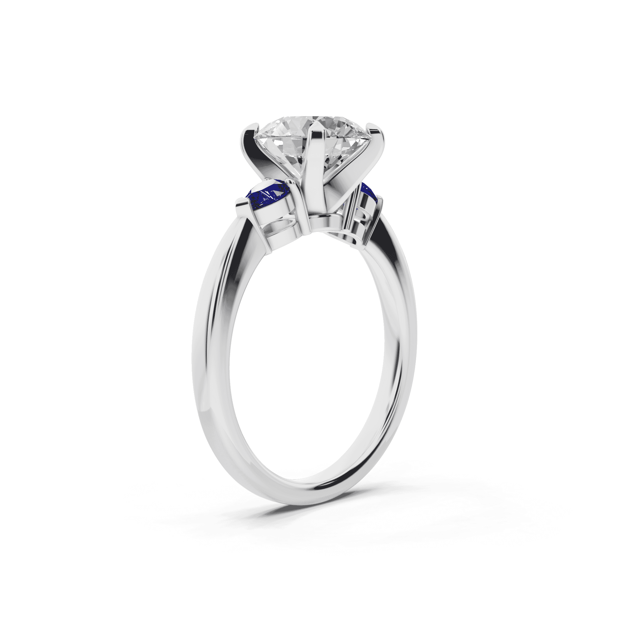 Madison Sapphire Three-Stone Pear Engagement Ring (0.25 ct. tw.)