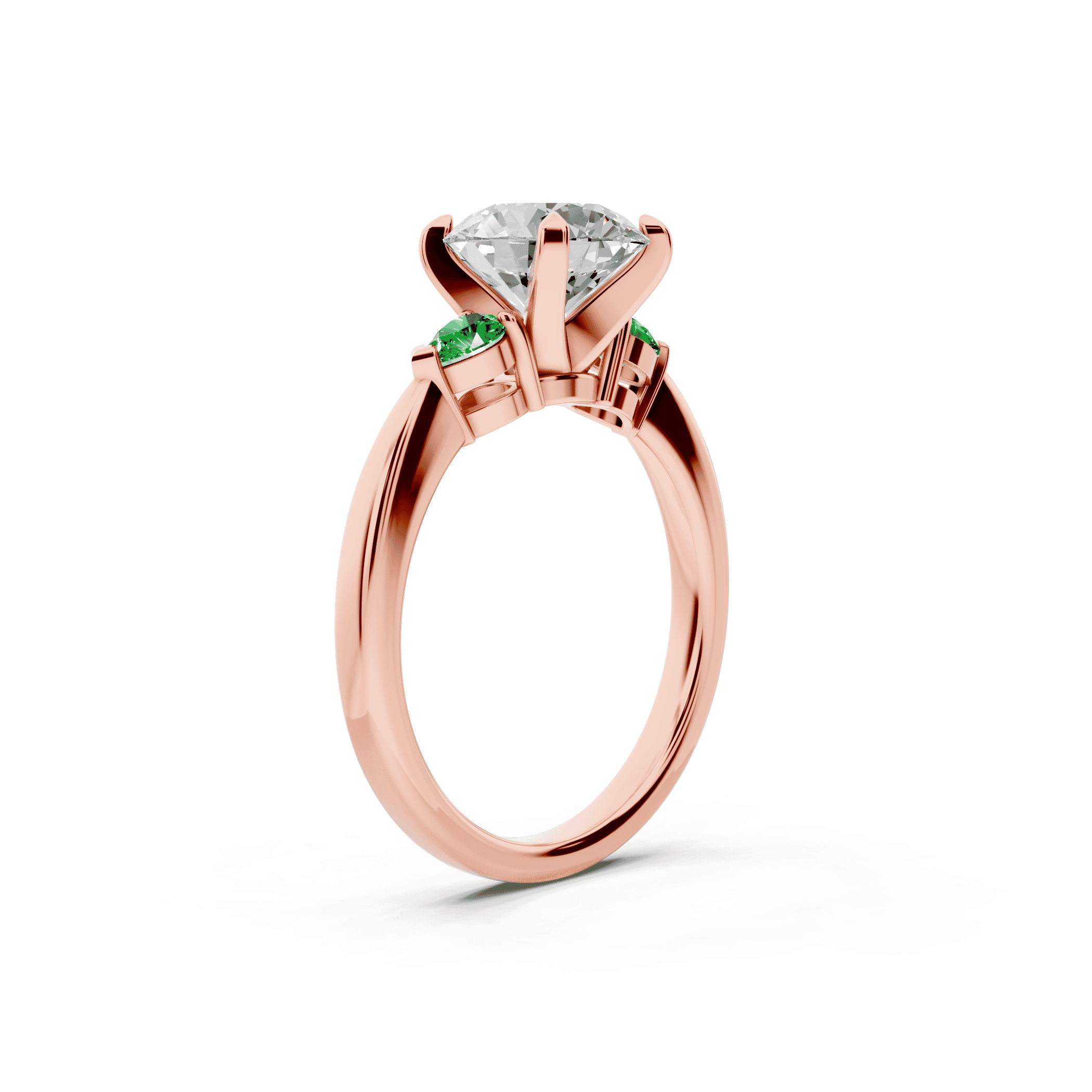 Madison Tsavorite Three-Stone Pear Engagement Ring (0.25 ct. tw.)
