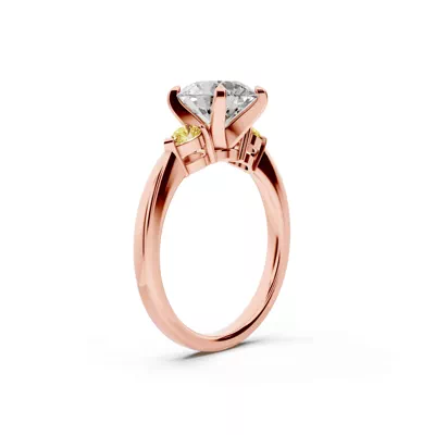 Madison Yellow Sapphire Three-Stone Pear Engagement Ring (0.25 ct. tw.)