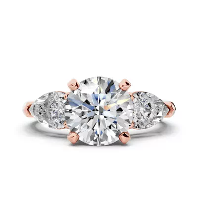 Madison Three-Stone Pear Engagement Ring (1.00 ct. tw.)