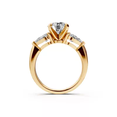 Madison Three-Stone Pear Engagement Ring (1.00 ct. tw.)
