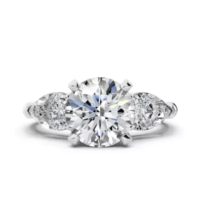 Madison Three-Stone Pear Engagement Ring (1.00 ct. tw.)