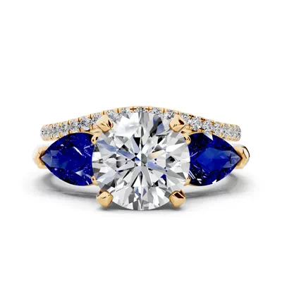 Madison Sapphire Three-Stone Pear Engagement Ring (1 ct. tw.)