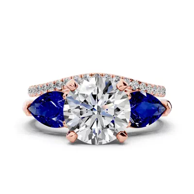 Madison Sapphire Three-Stone Pear Engagement Ring (1 ct. tw.)