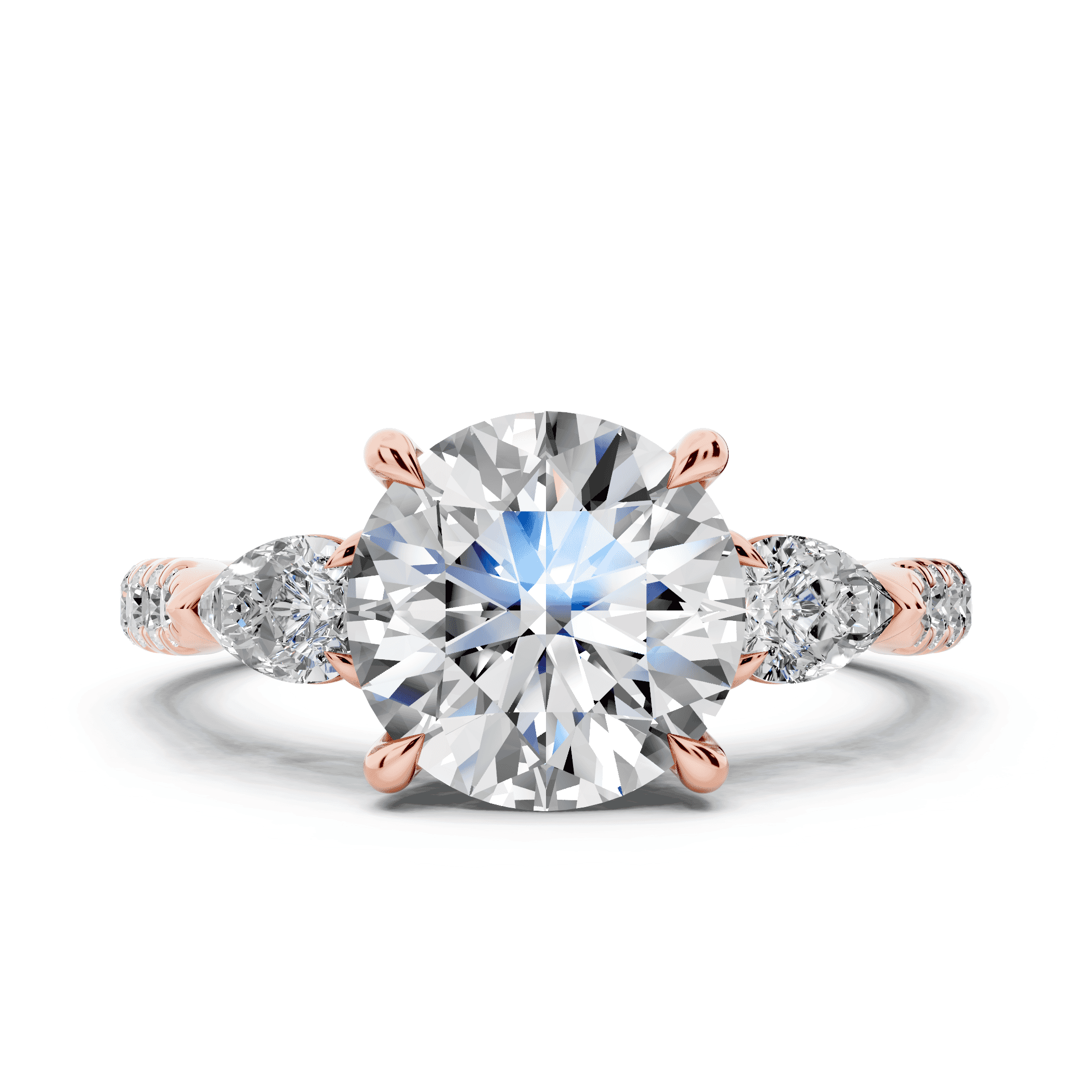 Capri Pear Three-Stone Engagement Ring (0.65 ct. tw.)