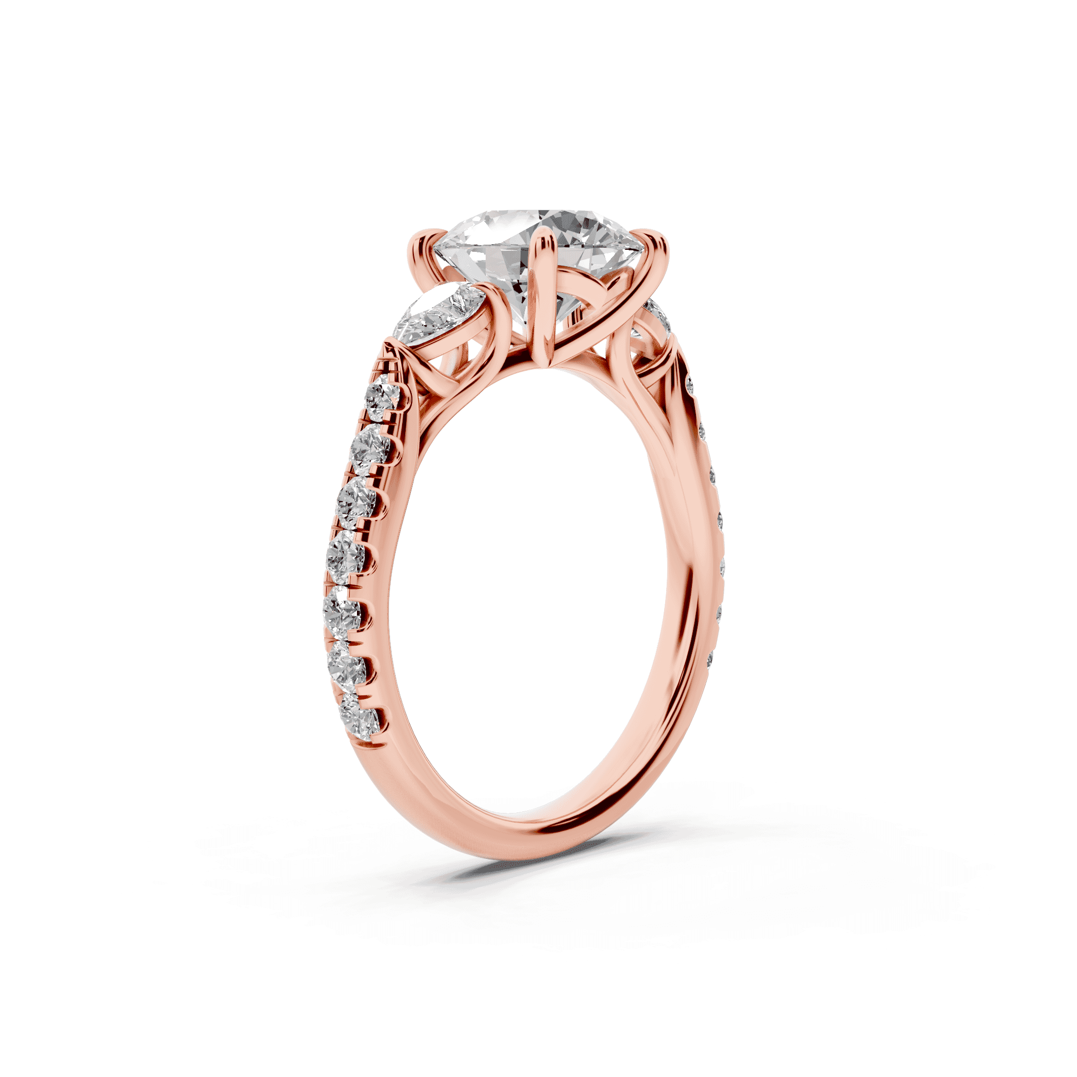 Capri Pear Three-Stone Engagement Ring (0.65 ct. tw.)