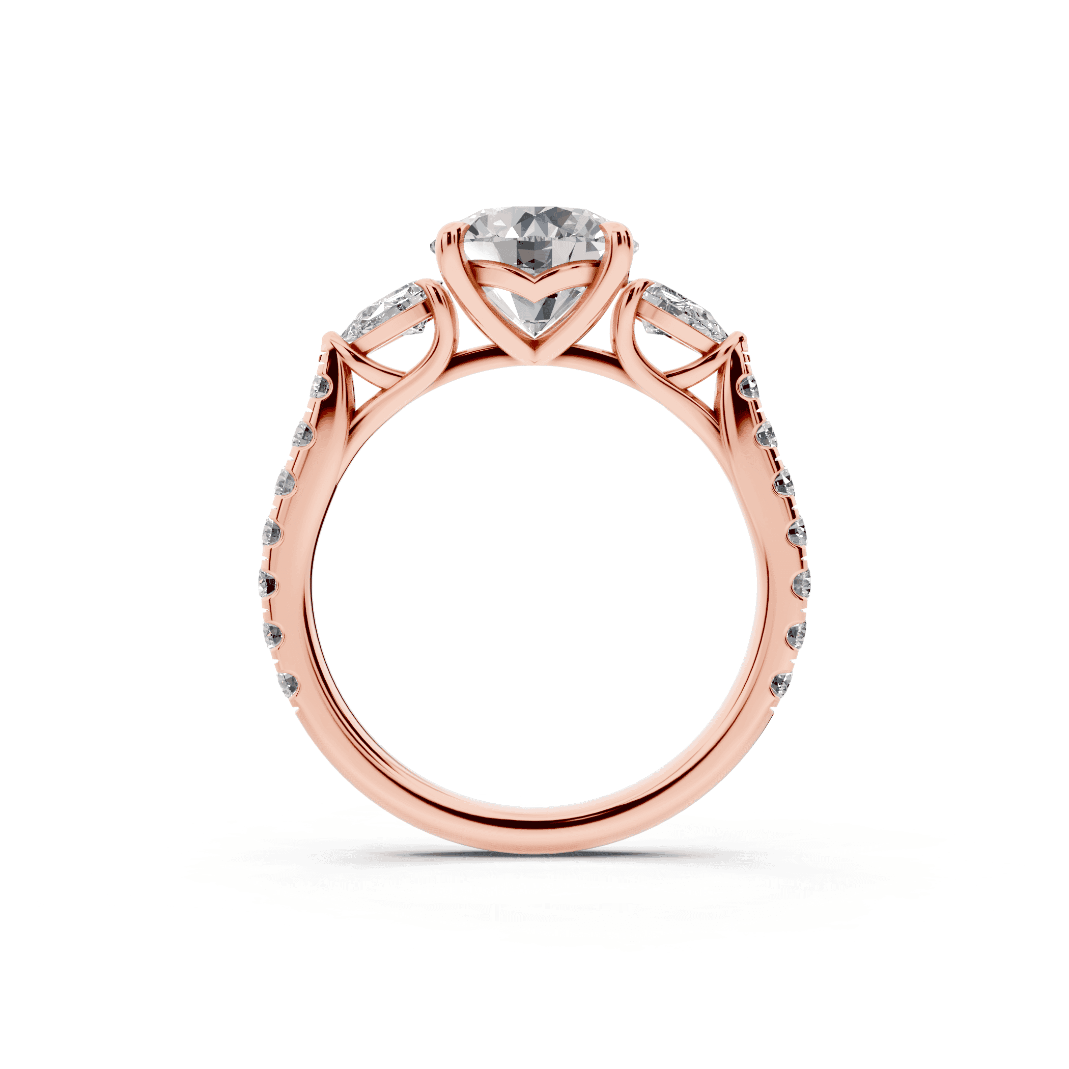 Capri Pear Three-Stone Engagement Ring (0.65 ct. tw.)