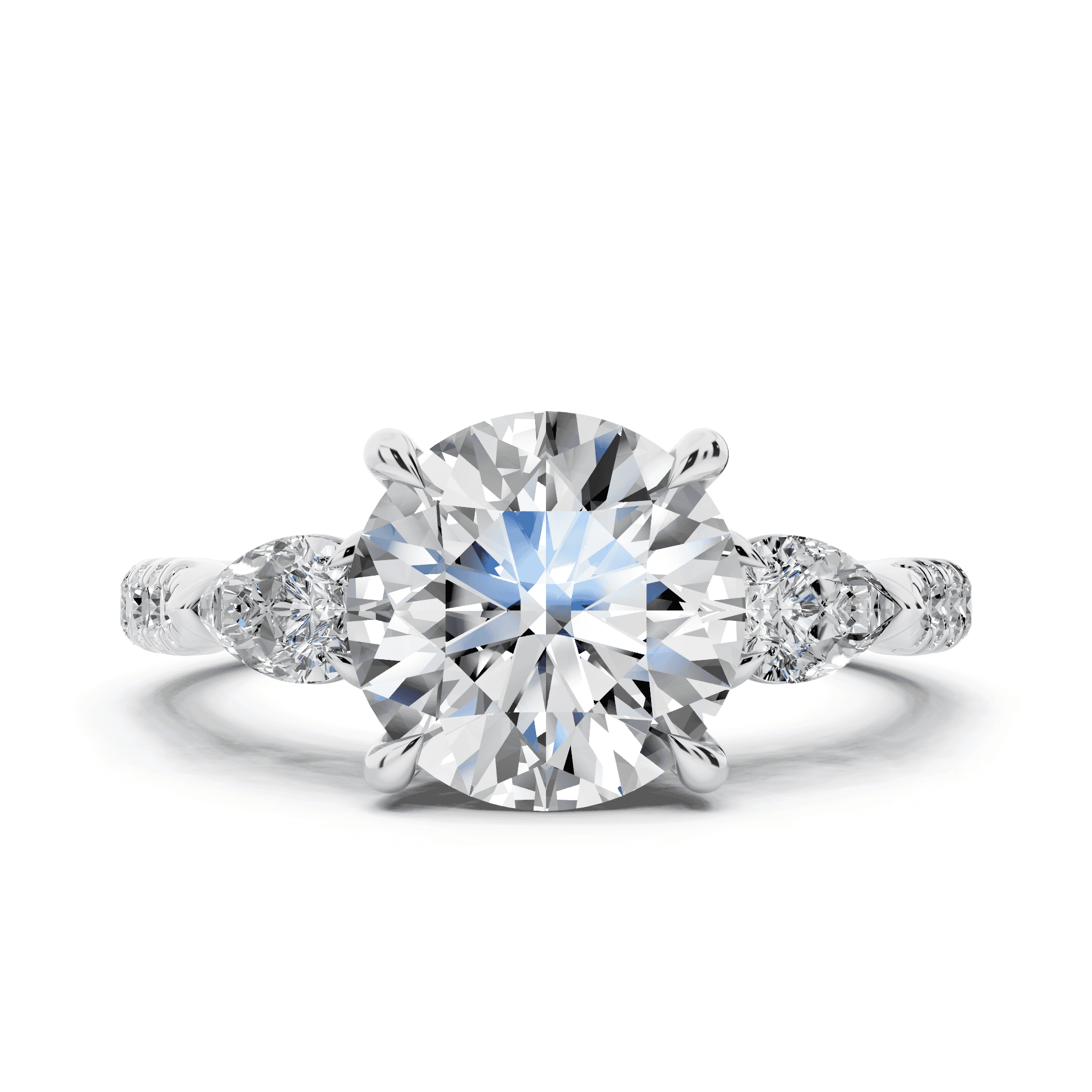 Capri Pear Three-Stone Engagement Ring (0.65 ct. tw.)