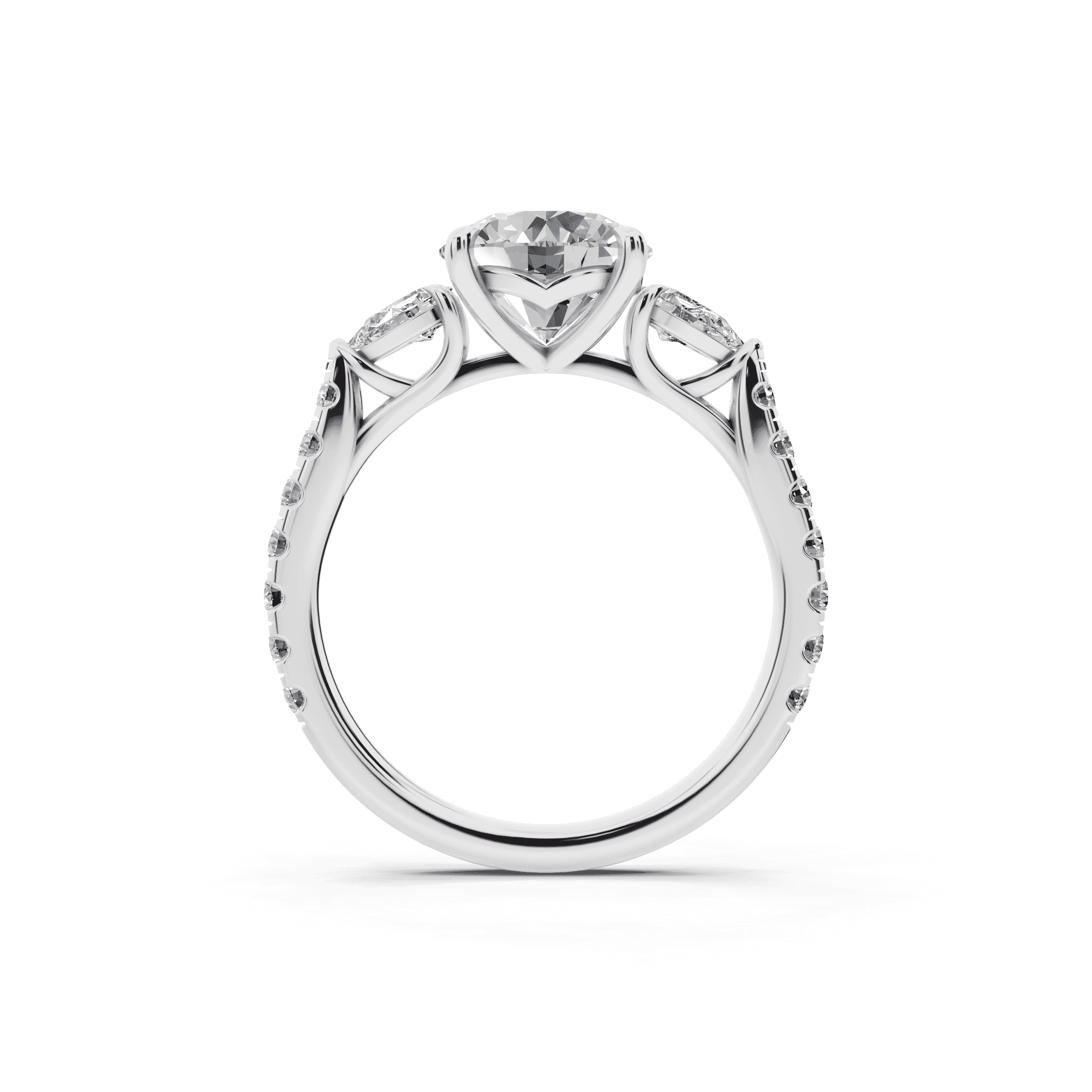 Capri Pear Three-Stone Engagement Ring (0.65 ct. tw.)