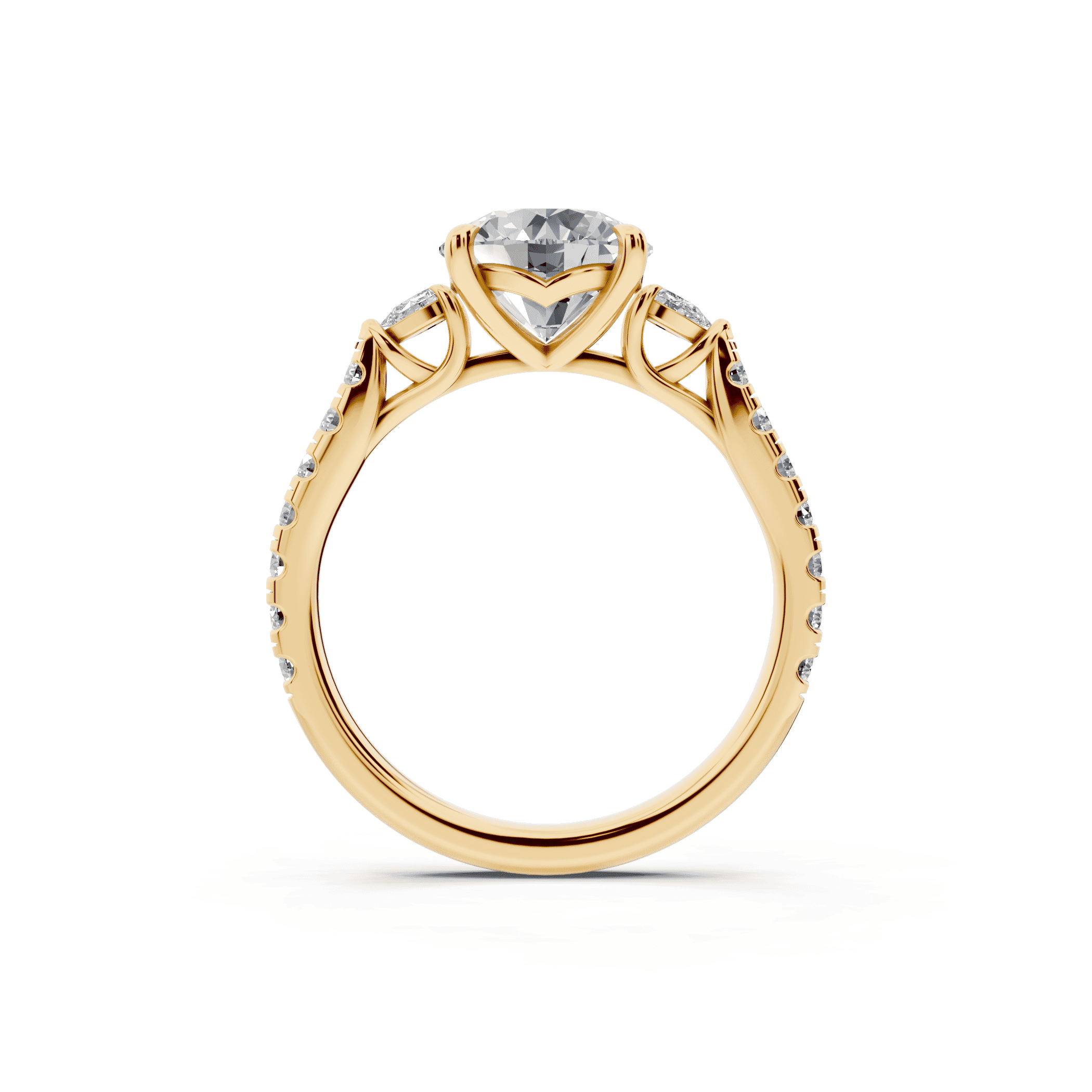 Capri Pear Three-Stone Engagement Ring (0.45 ct. tw.)