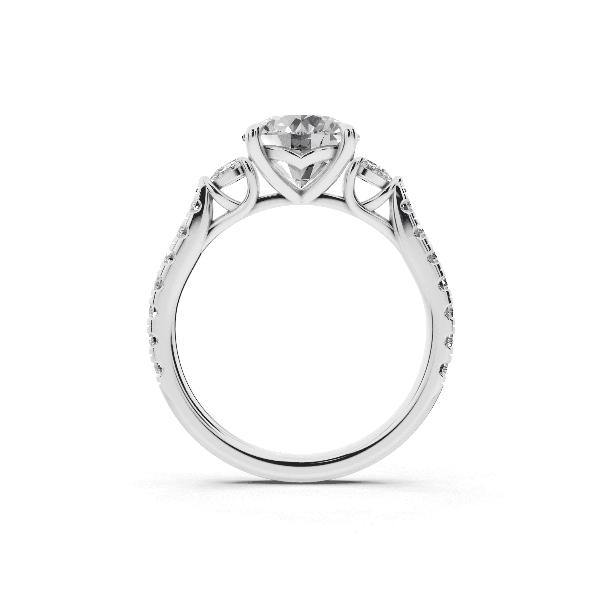 Capri Pear Three-Stone Engagement Ring (0.45 ct. tw.)