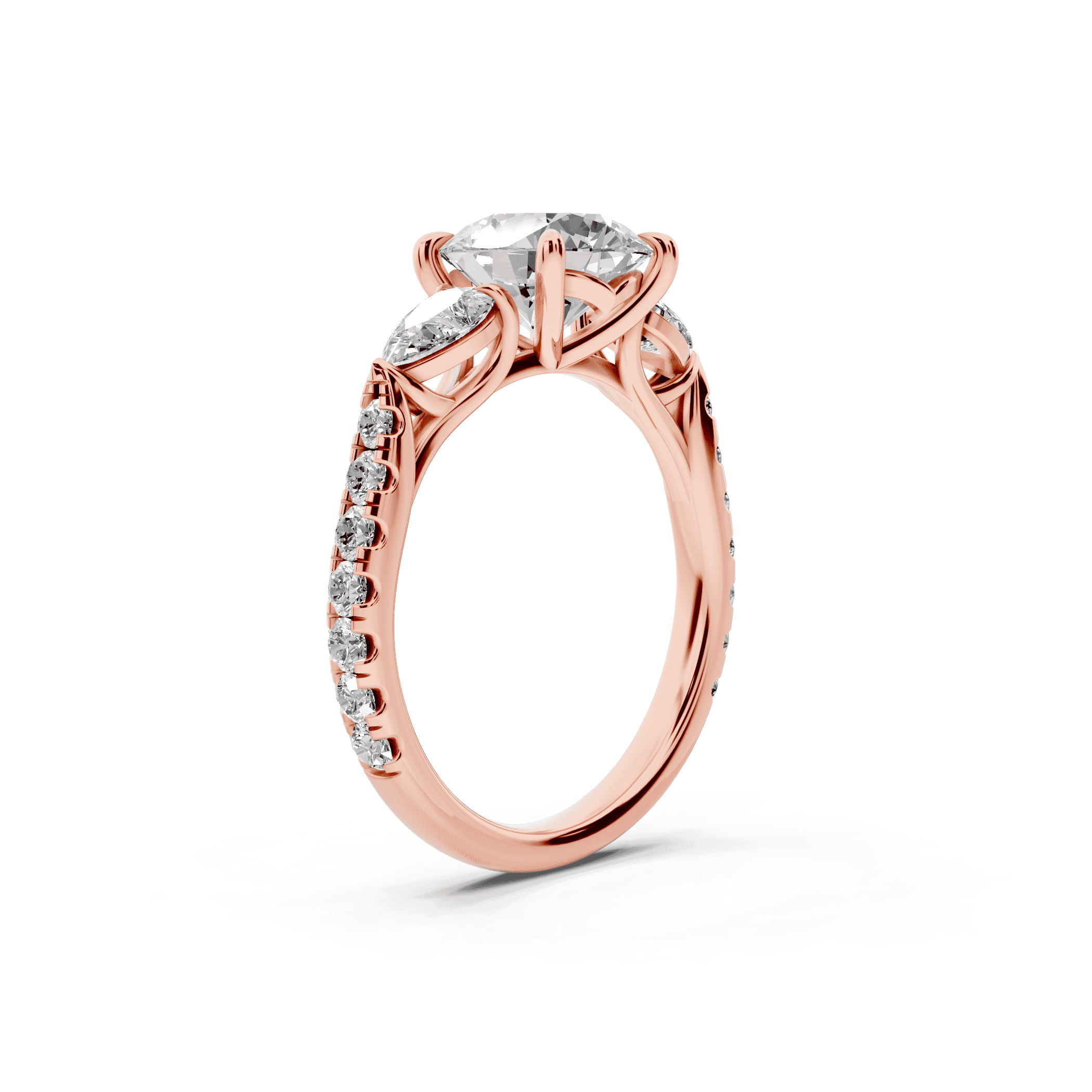 Capri Pear Three-Stone Engagement Ring (0.85 ct. tw.)